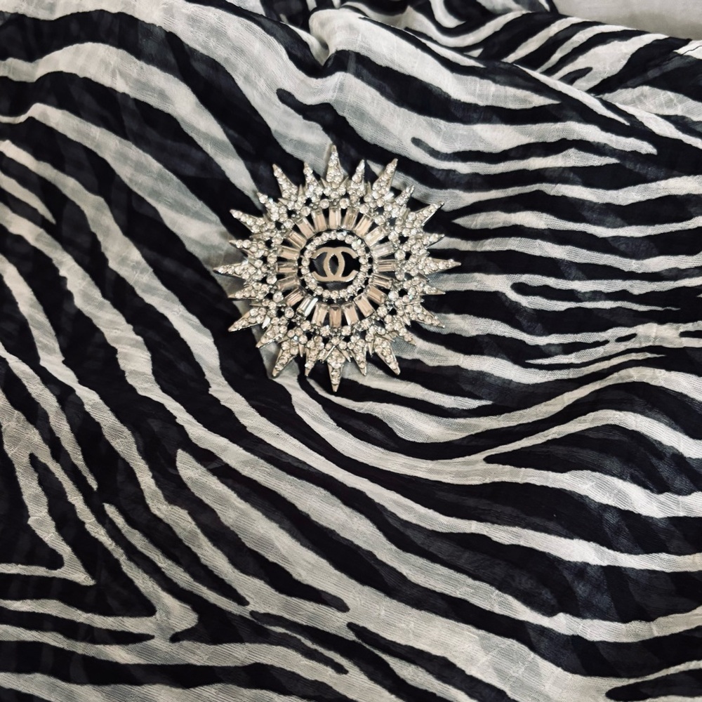 Silver Radiant Star Brooch
